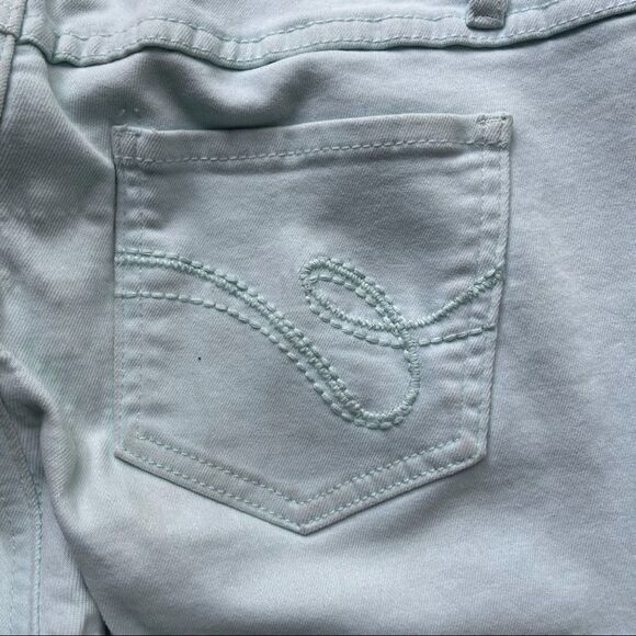 Earl's Skinny Ankle Jeans in Light Aqua, Size 6 - Picture 5 of 10